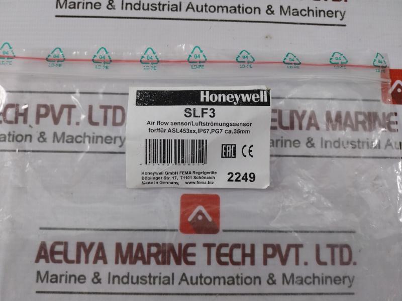 Honeywell Slf3 Air Flow Monitor 27955/P3-19 2.5 Meter