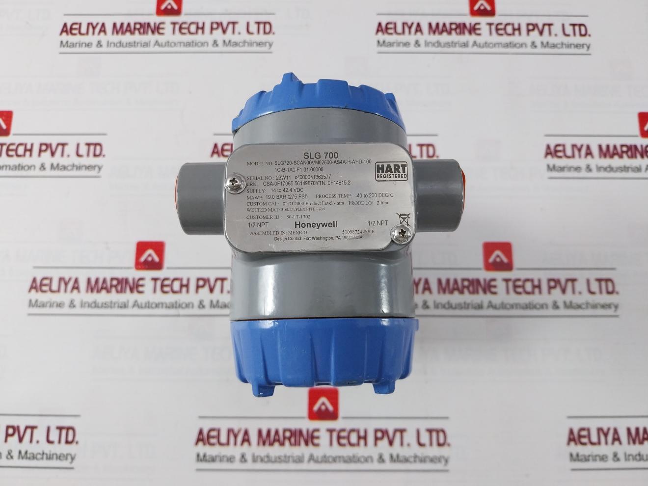 Honeywell Slg 700 Guided Wave Radar Level Transmitter 14-42.4Vdc 19.0Bar(275Psi)