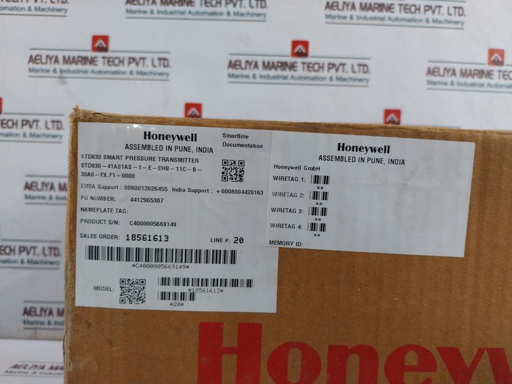 Honeywell Smartline Std83041As1As1Eehb11Cb30A0Fx Pressure Transmitter F10000