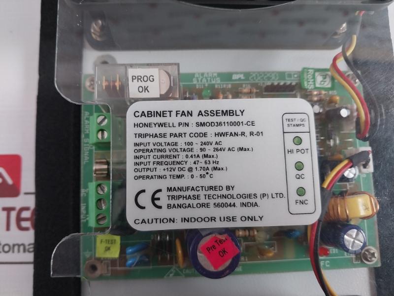 Honeywell Smod36110001-ce Cabinet Fan Assembly 100-240V Ac 94V-0