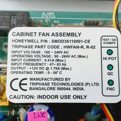 Honeywell Smod36110001-ce Cabinet Fan Assembly 94V-0