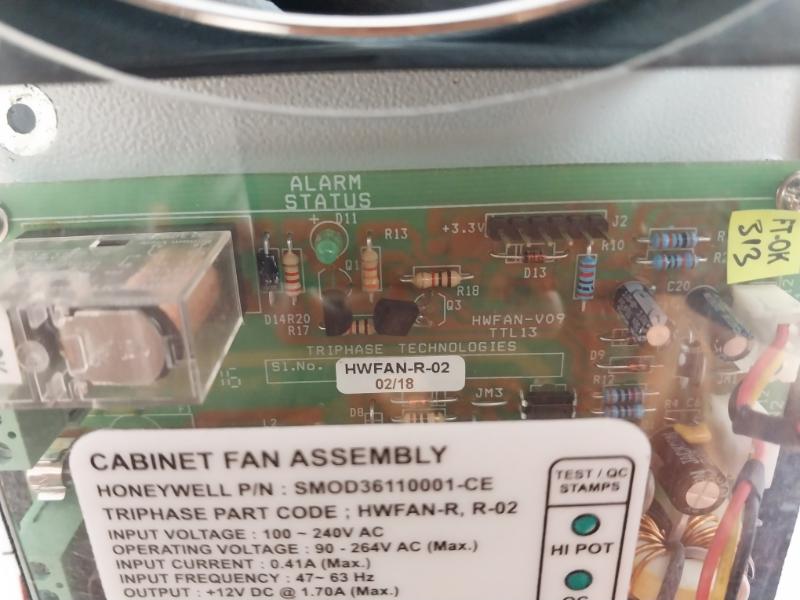 Honeywell Smod36110001-ce Cabinet Fan Assembly Hwfan-r 100-240Vac 0.41A