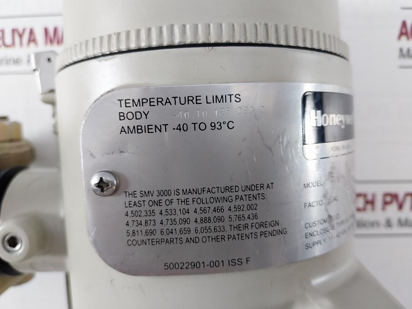 Honeywell Smv 3000 Smart Multivariable Flow Transmitter 11-42Vdc 0 To 100 Psi