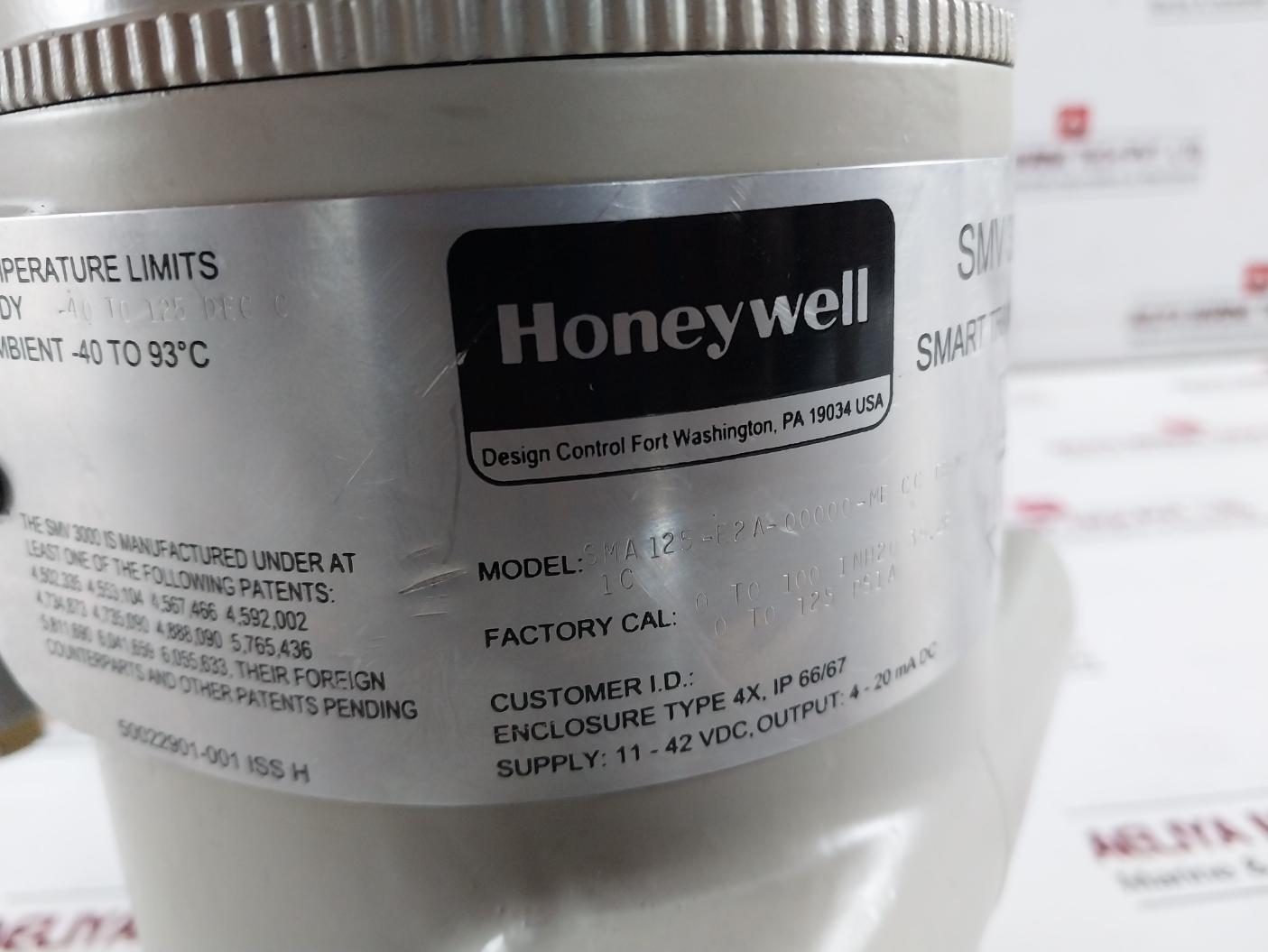 Honeywell Smv 3000 Smart Multivariable Flow Transmitter Assy 11-42Vdc 316Ss