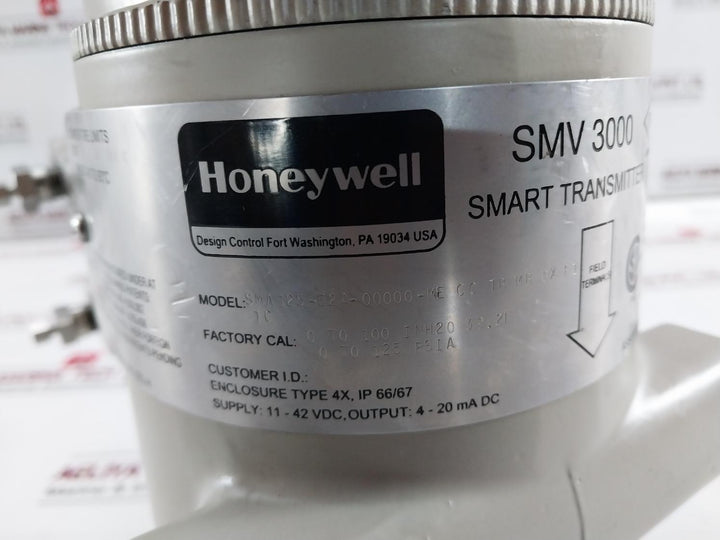 Honeywell Smv 3000 Smart Multivariable Flow Transmitter Assy 11-42Vdc 316Ss