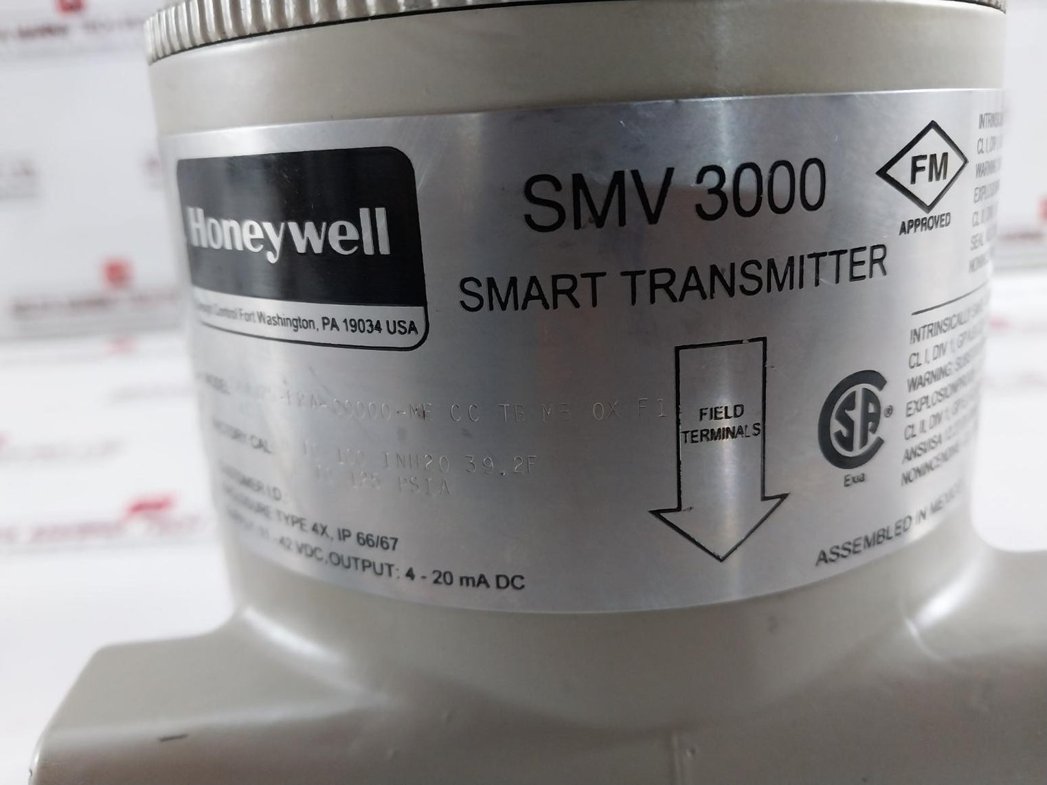 Honeywell Smv 3000 Smart Multivariable Flow Transmitter Assy 11-42Vdc 316Ss