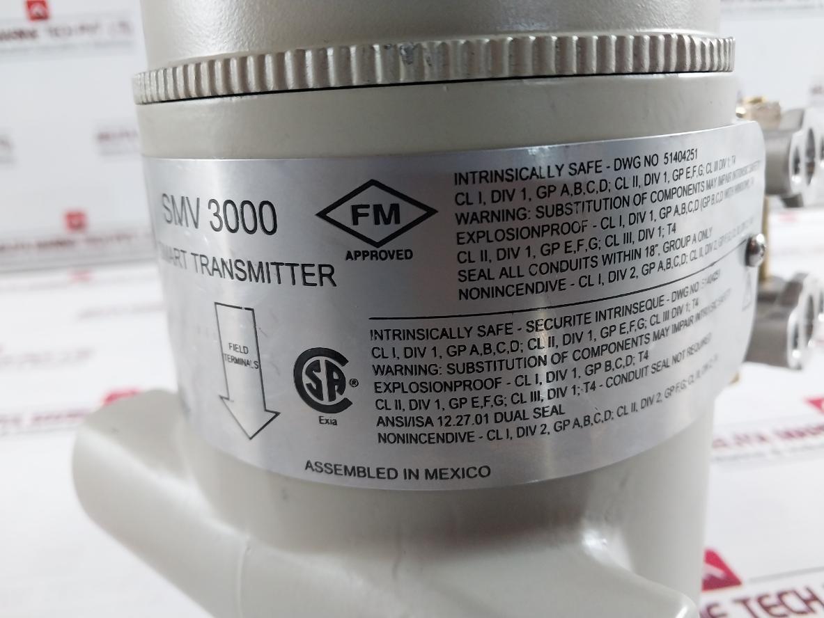 Honeywell Smv 3000 Smart Multivariable Flow Transmitter Assy 11-42Vdc 316Ss