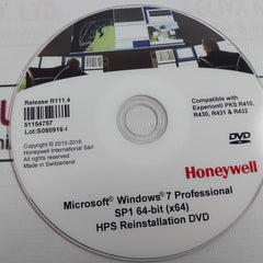 Honeywell Sp1 64-bit (X64) Windows 7 Professional Hps Reinstallation Dvd