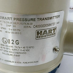 Honeywell St 3000 Smart Pressure Transmitter 500 Psi Stg140-e1G-00000-h6