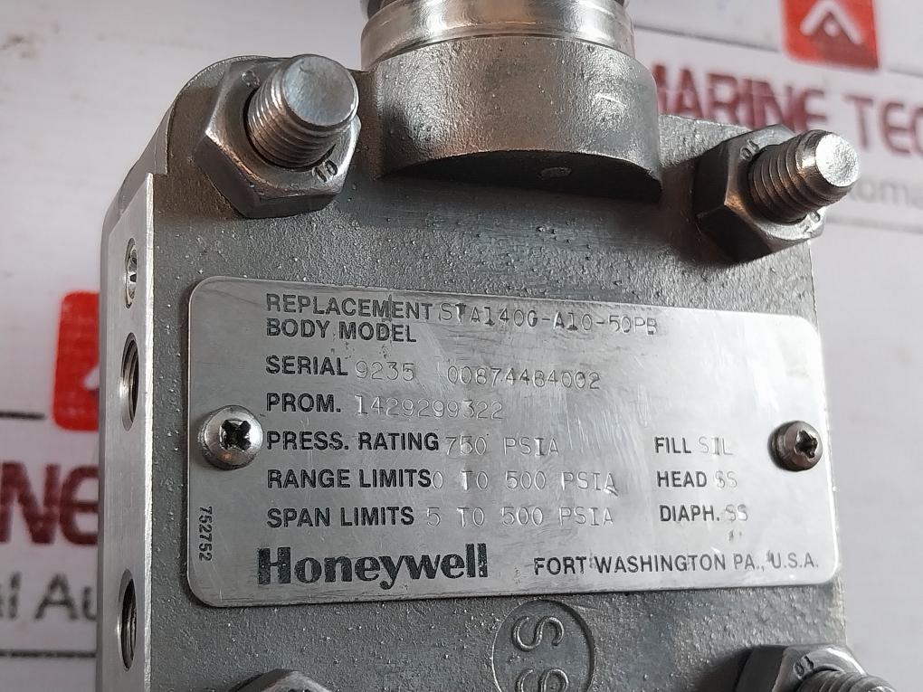 Honeywell St3000 Sta140-e1G-00000-mb,P0D2-51Pb Smart Temperature Transmitter 750 Psia