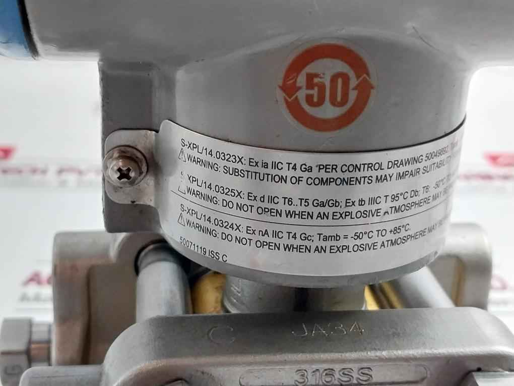 Honeywell St 800 Foundation Fieldbus Pressure Transmitter 4500 Psi Ip66/Ip67