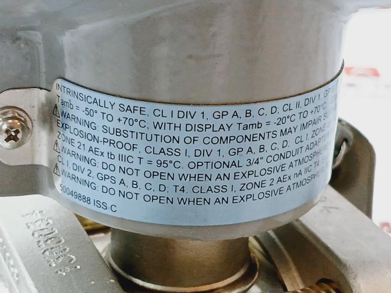 Honeywell St800 Pressure Transmitter Std820-e1Hc4As-1-a-cdc-11S-b-21A0-f1-0000 W/ Accessory