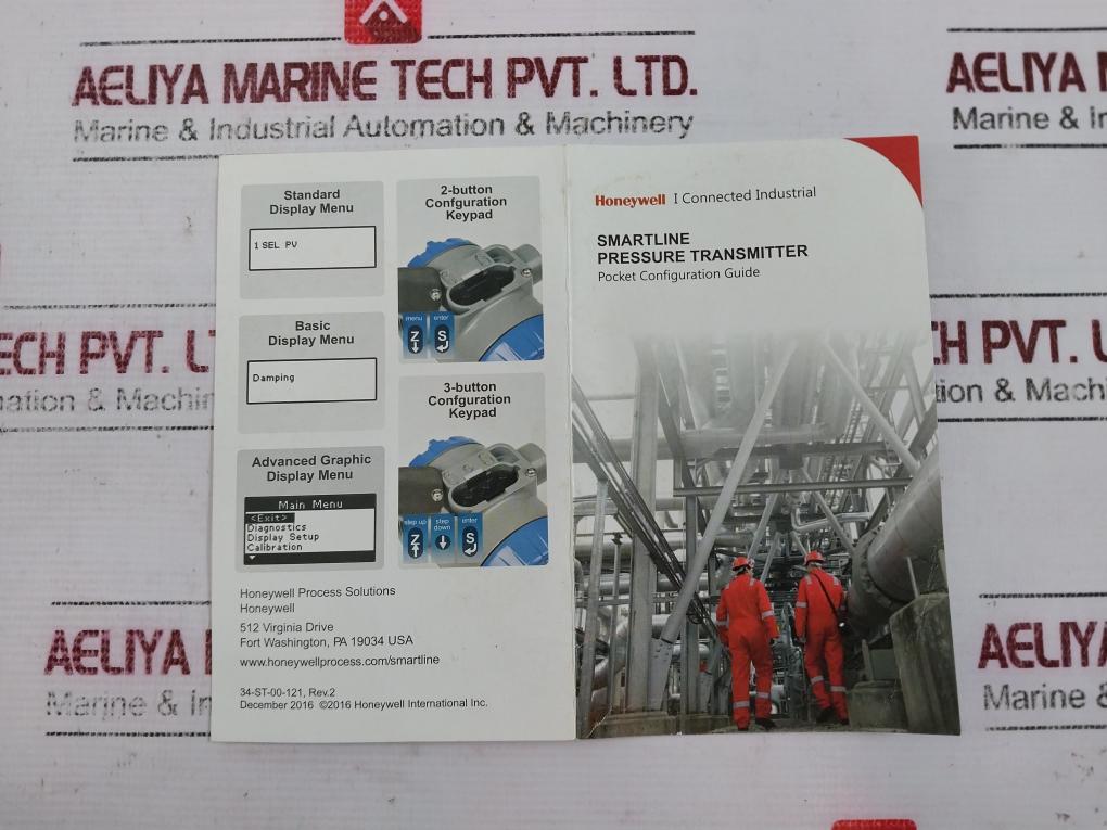 Honeywell Sta72S-e1G000-1-c-ahs-11C-b-11A6-f1-0000 Smart Pressure Transmitter
