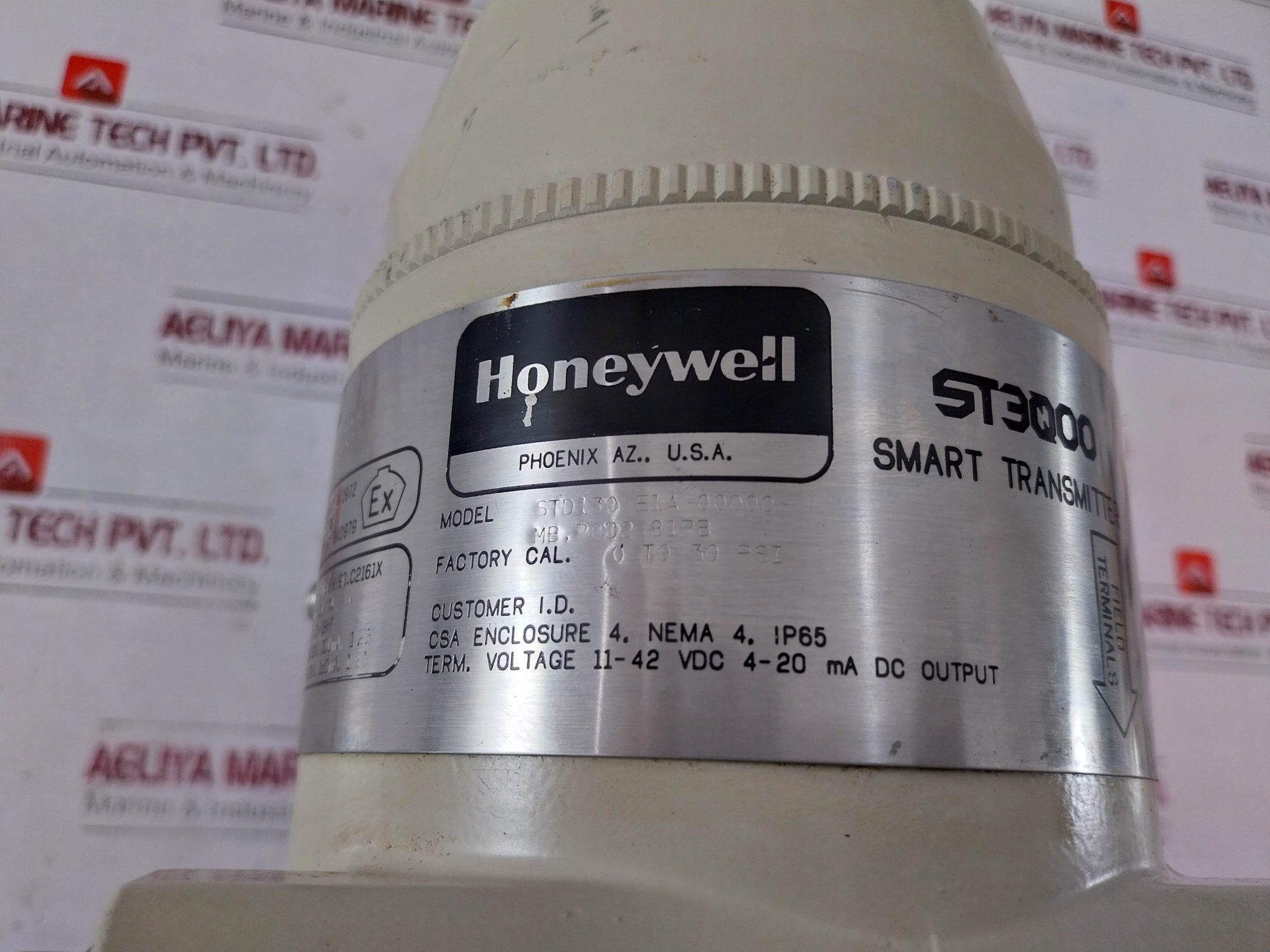 Honeywell Std130-e1A-00000-mb.P0D2 81Pb Smart Pressure Transmitter 0-30 Psi