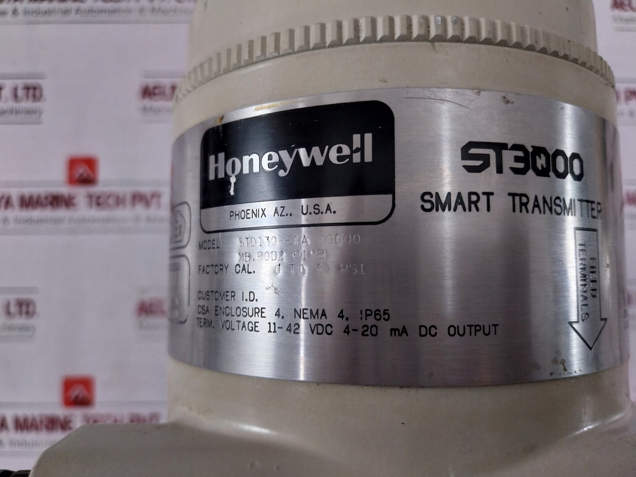 Honeywell Std130-e1A-00000-mb.P0D2 81Pb Smart Pressure Transmitter 0-30 Psi