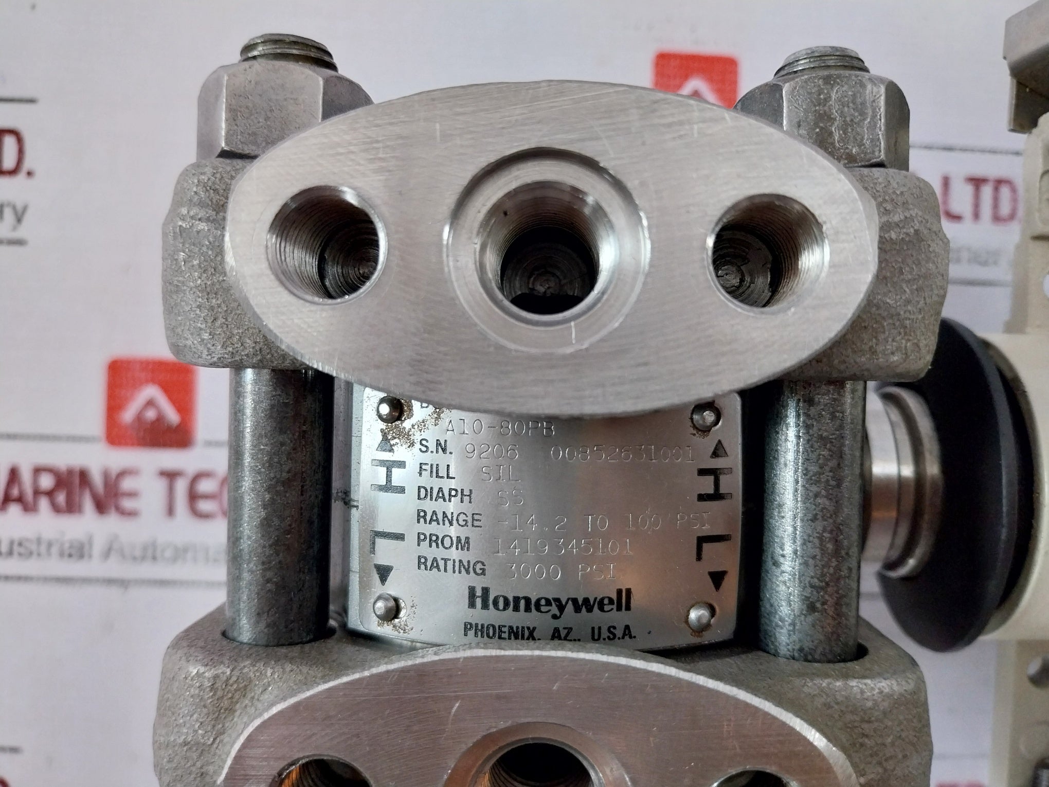 Honeywell Std130-e1A-00000-mb.P0D2 81Pb Smart Pressure Transmitter 0-30 Psi