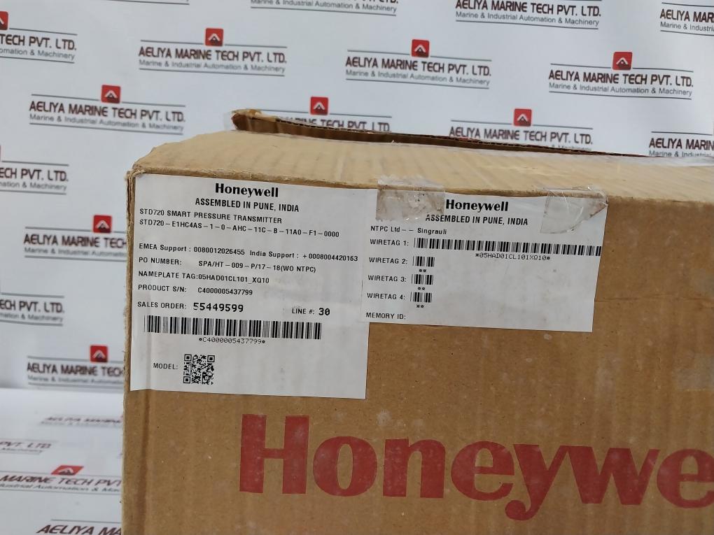 Honeywell Std720-e1Hc4As-1-0-ahc-11C-b-11A0-f1-0000 Smart Pressure Transmitter