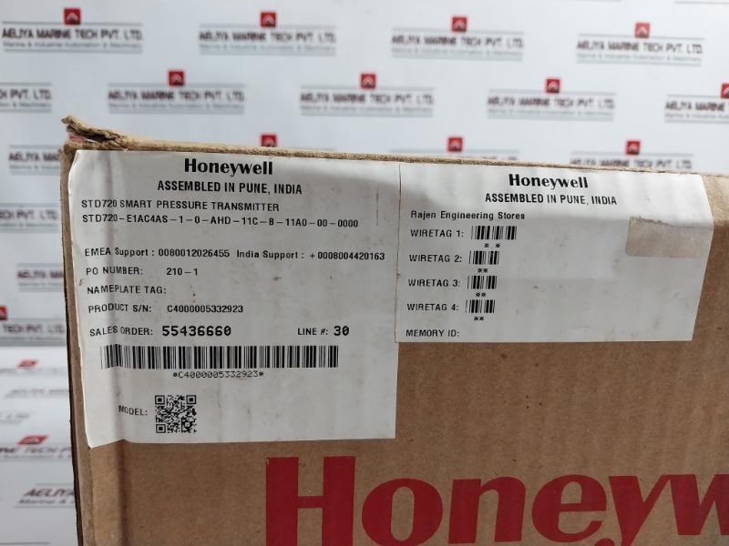 Honeywell Std720-e1ac4as-1-0-ahd-11c-b-11a0-00-0000 Smart Pressure Transmitter