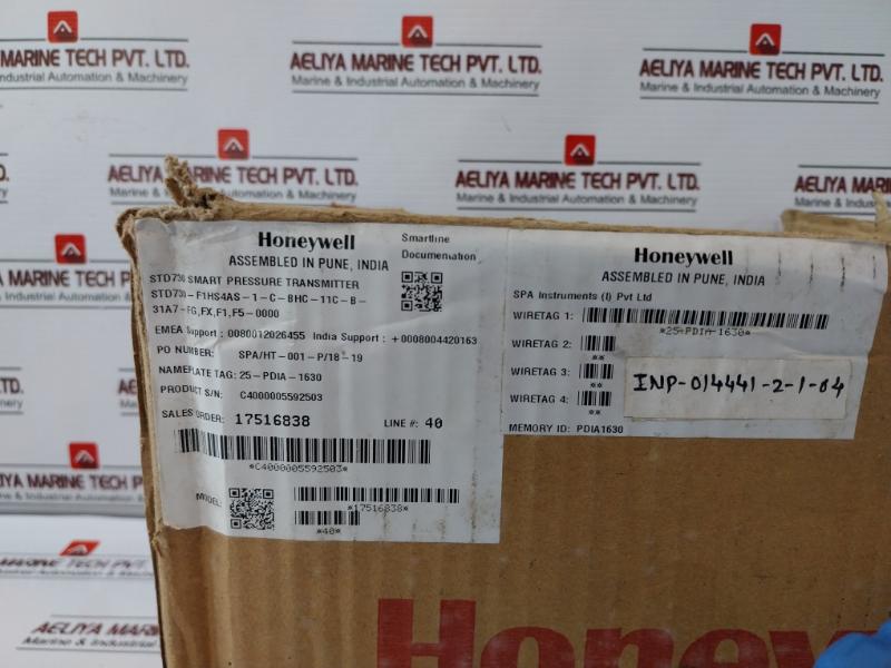 Honeywell Std730-f1hs4as-1-c-bhc-11c-b-31a7-fg,fx,f1,f5-0000 Smart Line Differential Pressure