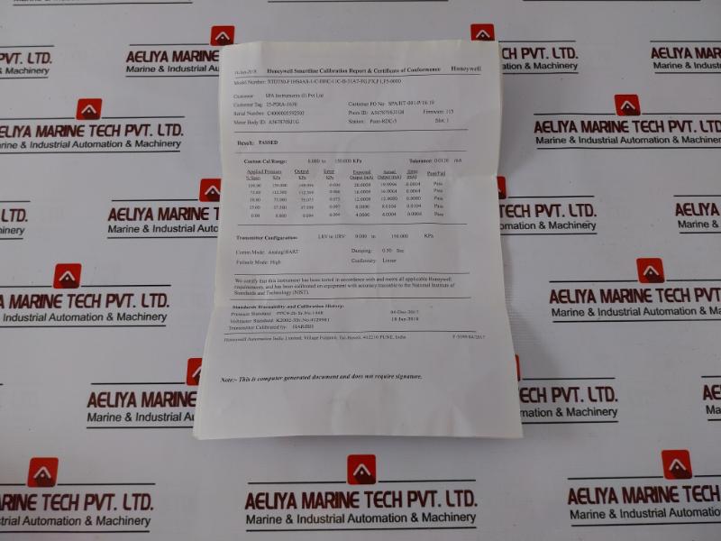 Honeywell Std730-f1hs4as-1-c-bhc-11c-b-31a7-fg,fx,f1,f5-0000 Smart Line Differential Pressure