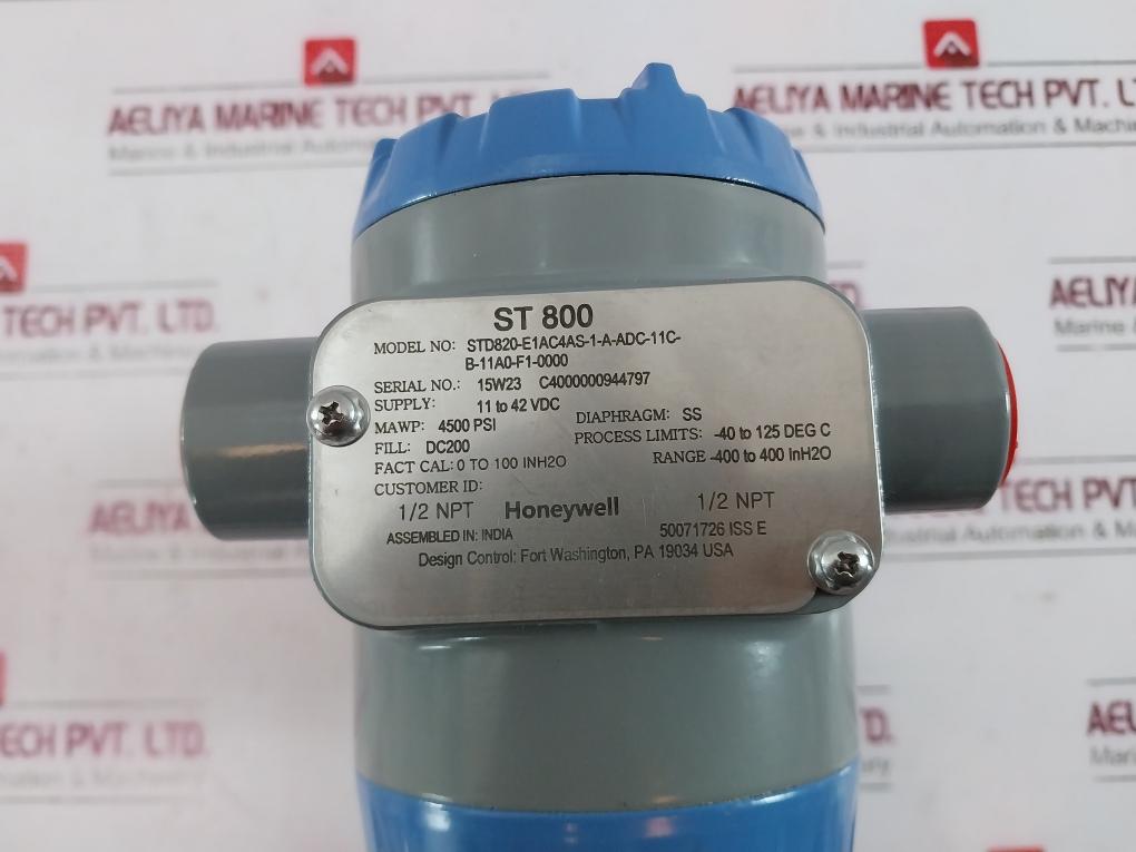 Honeywell Std820-e1Ac4As-1-a-adc-11C-b-11A0-f1-0000 Pressure Transmitter