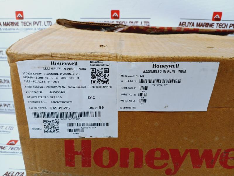 Honeywell Std820-e1Hn1As-1-c-dfc-16C-b-31A7-fg Smart Pressure Transmitter