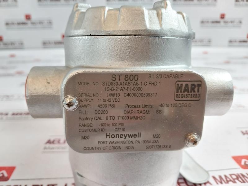 Honeywell Std830a1as1as1cfhd11sb21a7f10000 Smart Line Differential Pressure