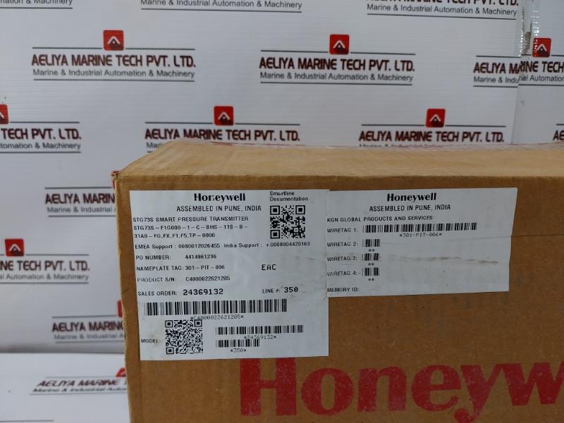 Honeywell Stg73sf1g0001cbhs11sb31a0fg, Fx,f1,f5,tp-0000 Smartline Gauge Pressure Transmitter