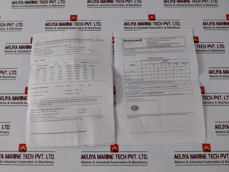 Honeywell Stg73sf1g0001cbhs11sb31a0fg, Fx,f1,f5,tp-0000 Smartline Gauge Pressure Transmitter