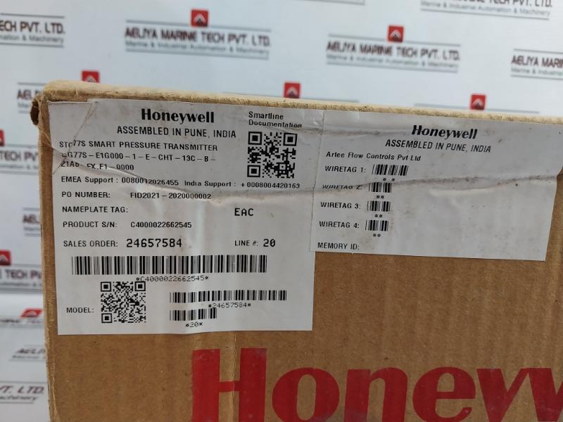 Honeywell Stg77s-e1g000-1-e-cht-13c-b-21a6-fx,f1-0000 Pressure Transmitter Dc200