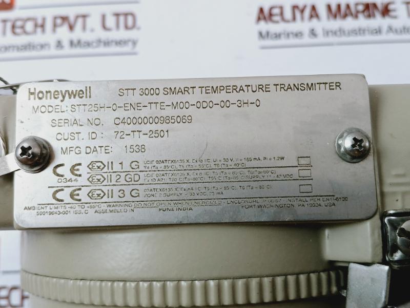 Honeywell Stt25H-0-ene-tte-m00-0D0-00-3H-0 Smart Temperature Transmitter Ip66/67