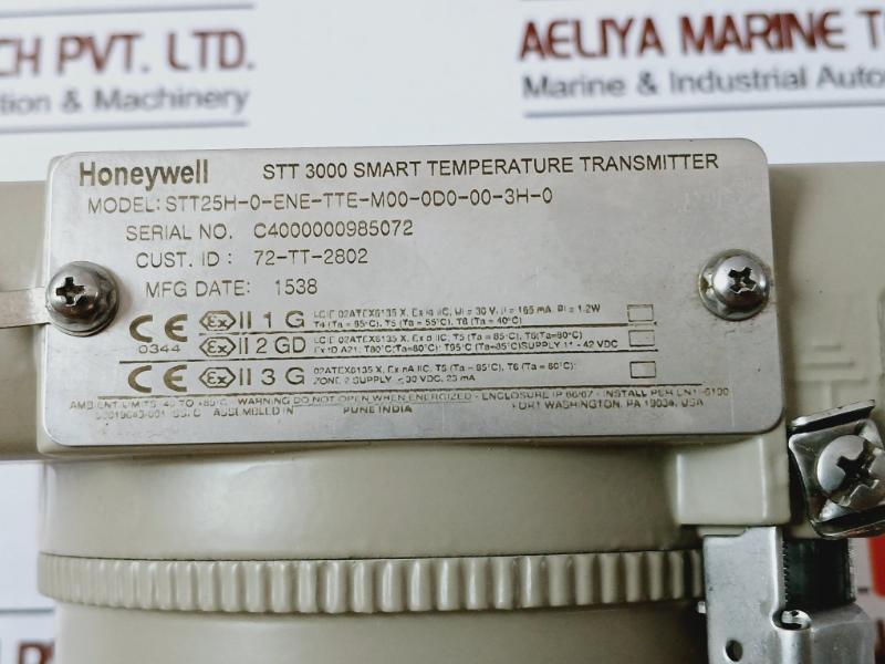 Honeywell Stt25H-0-ene-tte-m00-0D0-00-3H-0 Smart Temperature Transmitter Stt3000