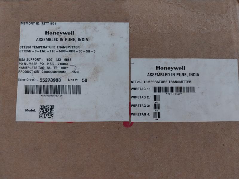 Honeywell Stt25h-0-ene-tte-m00-0d0-00-3h-0 Stt 3000 Smart Temperature Transmitter