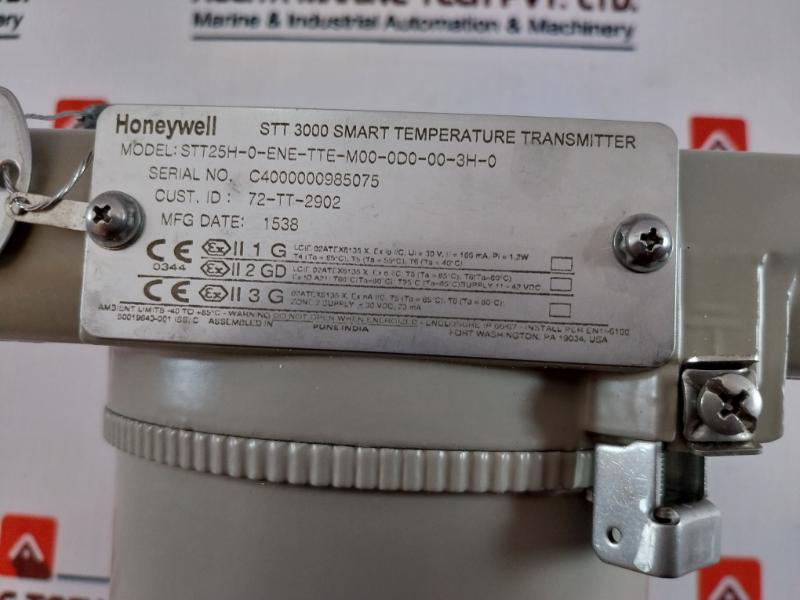 Honeywell Stt25h-0-ene-tte-m00-0d0-00-3h-0 Stt 3000 Smart Temperature Transmitter 72-tt-2902