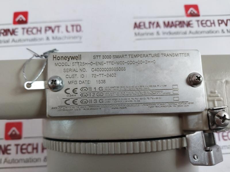 Honeywell Stt25h0-ene-tte-m00-0d0-00-3h-0 Smart Temperature Transmitter,stt 3000