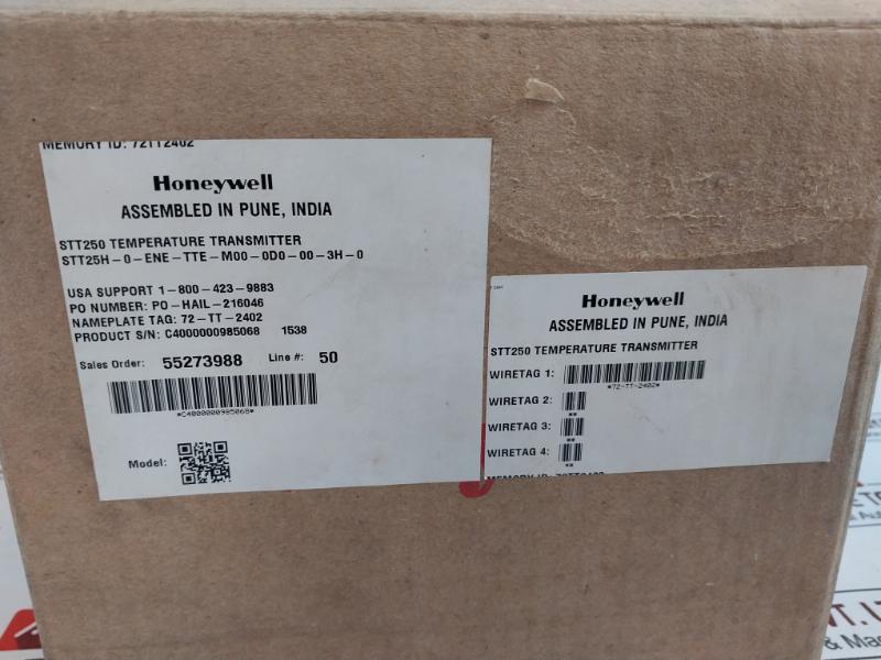 Honeywell Stt25h0-ene-tte-m00-0d0-00-3h-0 Smart Temperature Transmitter,stt 3000