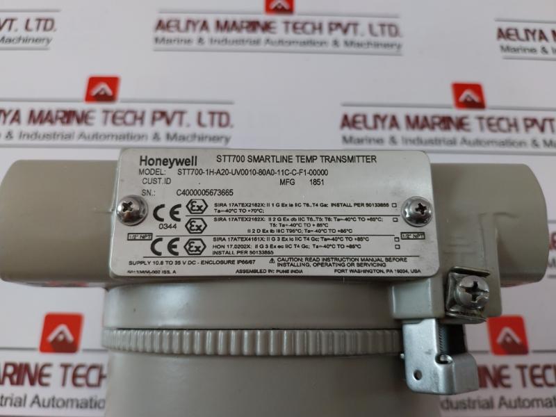 Honeywell Stt7001Ha20Uv001080A011Ccf100000 Smartline Temperature Transmitter