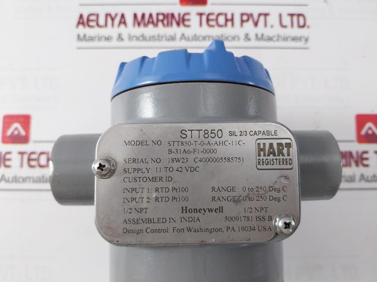 Honeywell Stt850-t-0-a-ahc-11C-b-31A6-f1-0000 Temperature Transmitter Rtd Pt100