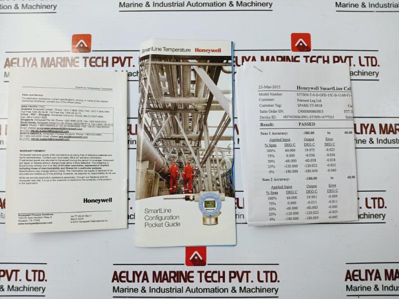 Honeywell Stt850-t-0-d-gfd-15C-b-11A0-f1-0000 Smartline Temperature Transmitter