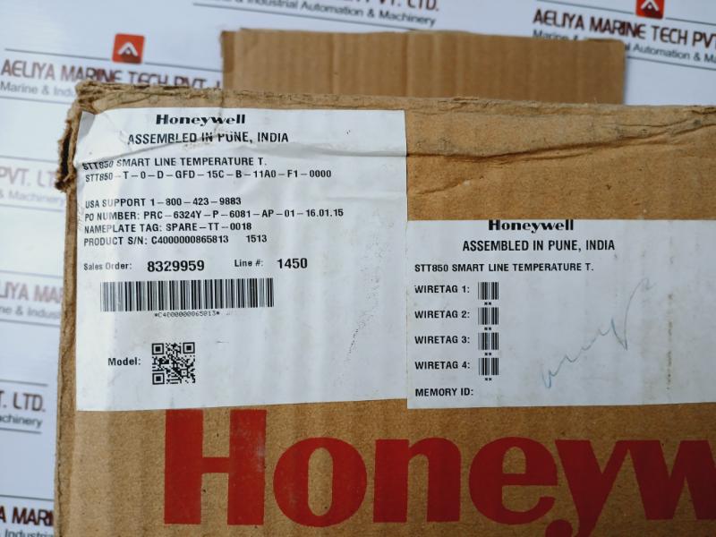 Honeywell Stt850-t-0-d-gfd-15C-b-11A0-f1-0000 Smartline Temperature Transmitter