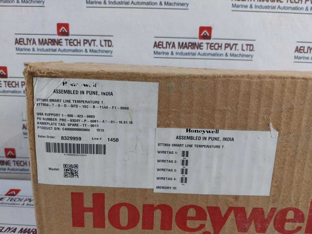 Honeywell Stt850-t-0-d-gfd-15c-b-11a0-f1-0000 Smartline Temperature Transmitter