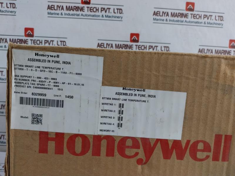 Honeywell Stt850 Smart Line Temperature Transmitter Input: Rtd Pt100 50091781 Iss.a