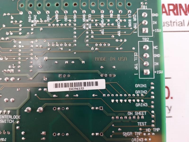 Honeywell Sx15/x-ray Receiver Backplane Pcb Card Printed Circuit Board 04428001