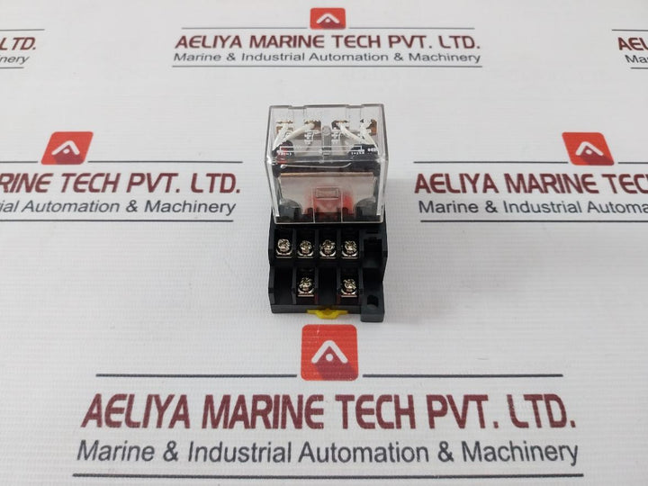 Honeywell Szr-ly4-n1 Power Relay With Socket Szx-slf-14 24Vdc 20A 10A At 250Vac