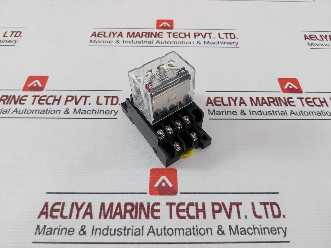 Honeywell Szr-ly4-n1 Power Relay With Socket Szx-slf-14 24Vdc 20A 10A At 250Vac