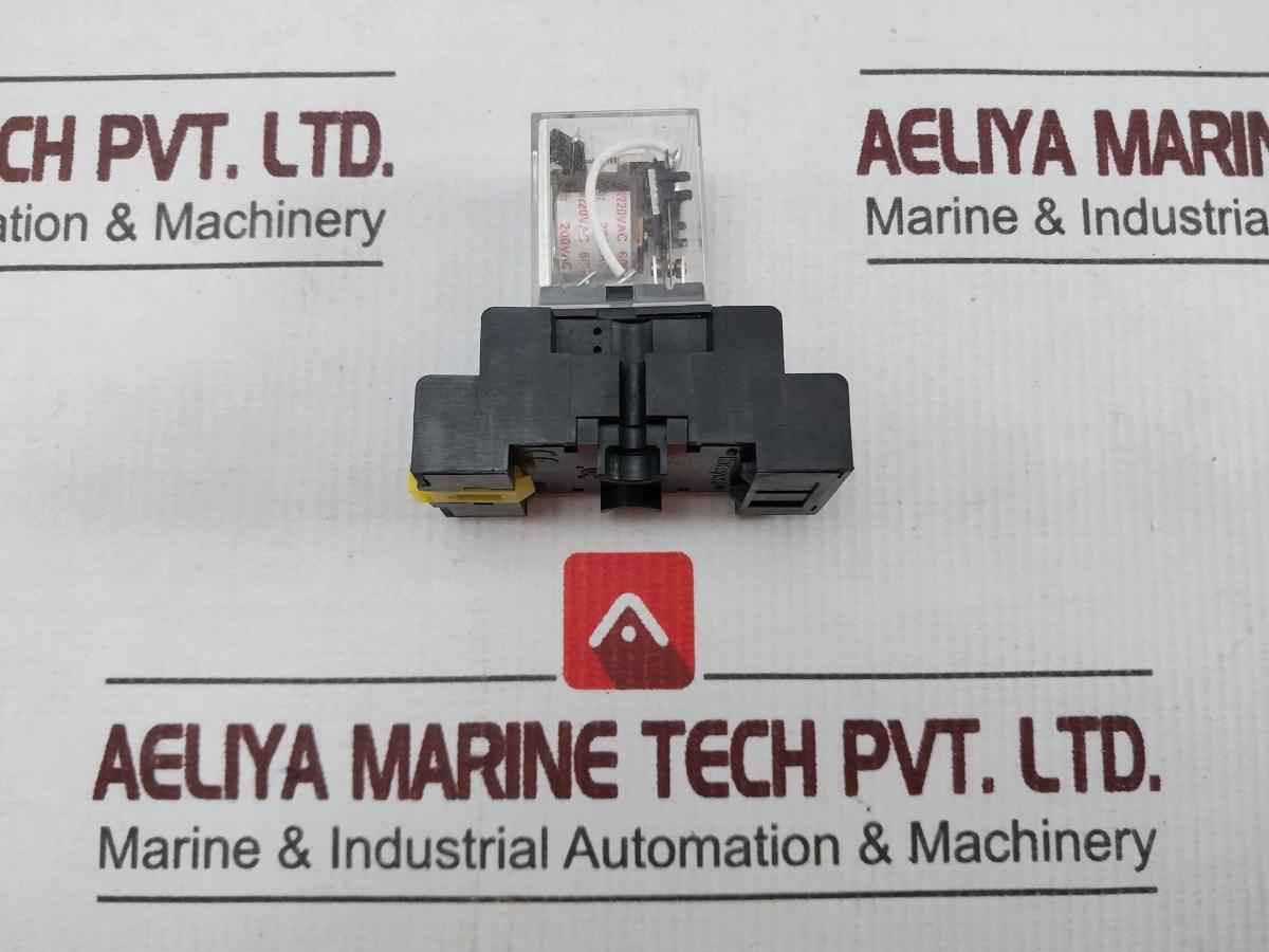 Honeywell Szr-my2-n1 2 Pole Auxiliary Relay Socket 50/60Hz 5A 250Vac