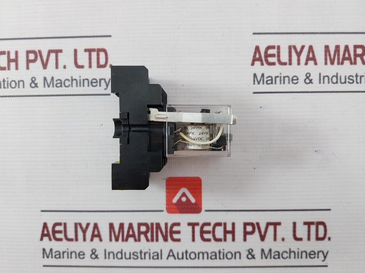 Honeywell Szr-my2-n1 Power Relay With Socket Szx-smf-08N 24Vdc 5A At 250Vac