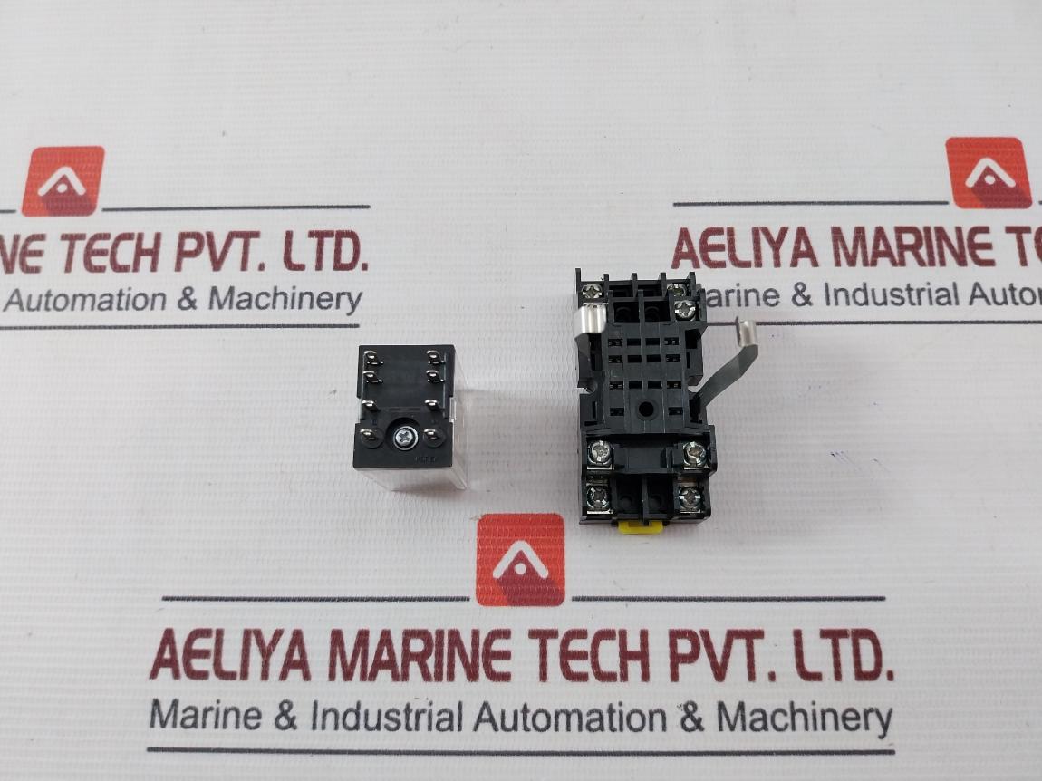 Honeywell Szr-my2-n1 Power Relay With Socket Szx-smf-08N 24Vdc 5A At 250Vac