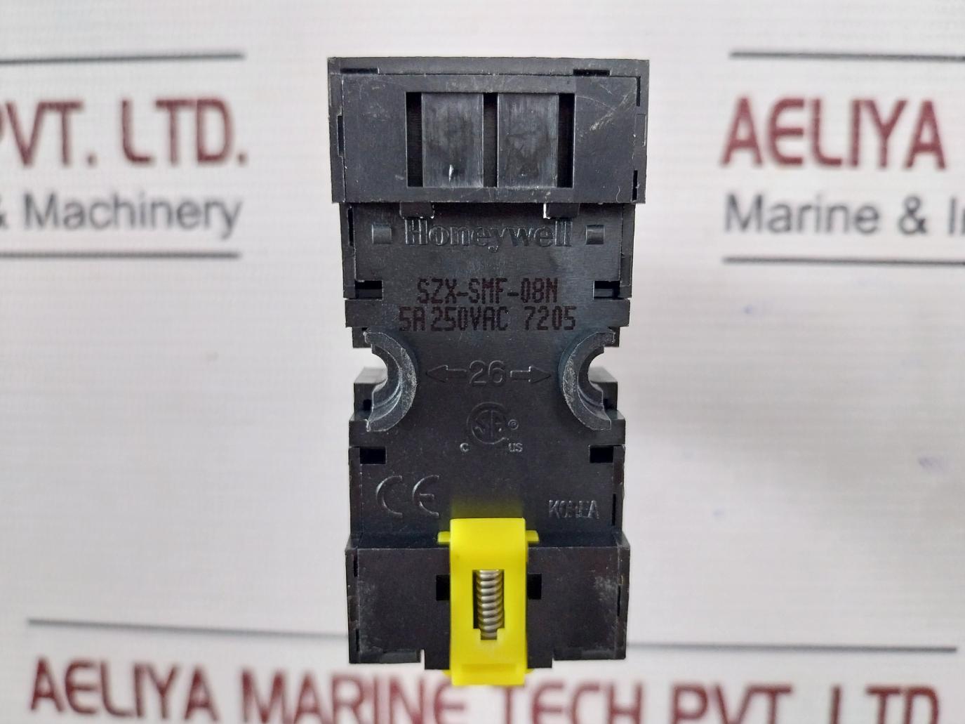 Honeywell Szr-my2-n1 Power Relay With Socket Szx-smf-08N 24Vdc 5A At 250Vac