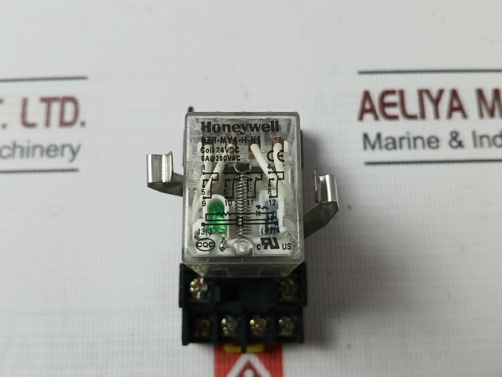 Honeywell Szr-my4-h-n1 Electromechanical General Purpose Relay With Socket Base